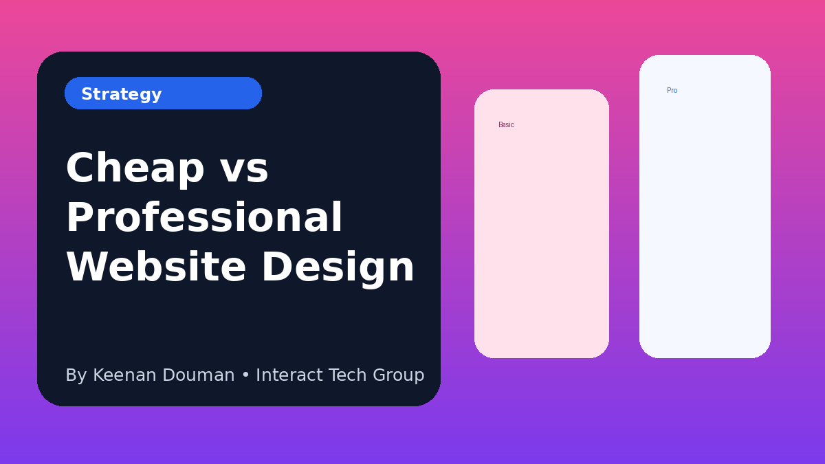 Cheap vs Professional Website Design: What Businesses Should Know