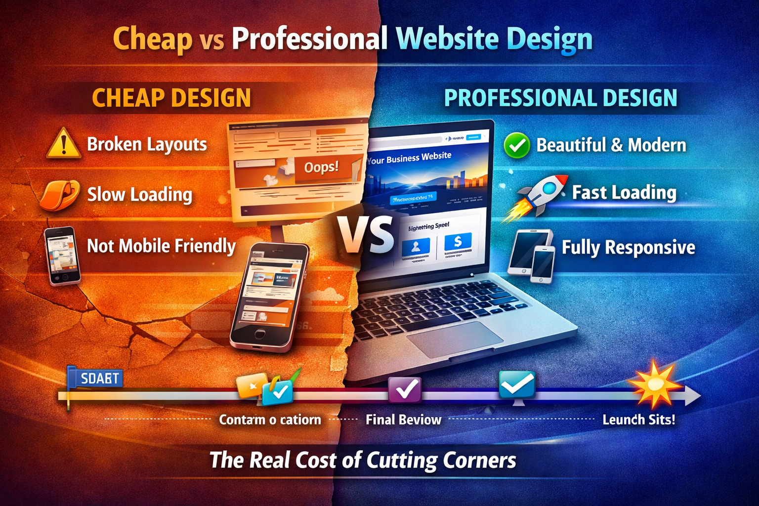Cheap vs Professional Website Design