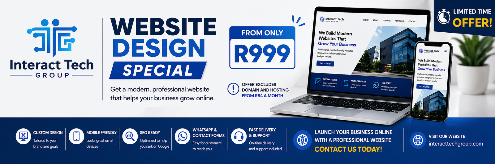 Current Special Offer - Website Design from R999